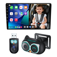 Caméra de surveillance pour bébé et animaux domestiques Ottocast CarPlay, caméra de voiture 1080P HD avec vision nocturne pour les agents de marques américaines et européennes