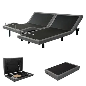 bassinet แพลตฟอร์ม Suppliers-US คลังสินค้าปรับเตียงกรอบไฟฟ้าด้วย USB นวดและ