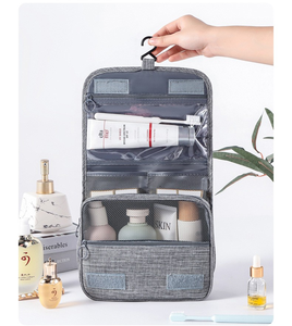 Bolsa de viaje con gancho para artículos de aseo, bolsa de almacenamiento portátil para hombres, bolsa de cosméticos de gran capacidad, se puede colgar para separar lo seco del húmedo. - Product Image 6
