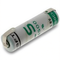 Baterai Cair Saft GIDI-0084A 14500 AA 3.6V 2.6Ah dengan Katoda LiCoO2 Berbentuk Serpihan untuk Elektronik Konsumen Italia
