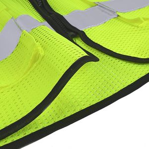 Chaleco Protector de seguridad de invierno con logotipo personalizado, venta al por mayor, ropa de trabajo reflectante de alta visibilidad, OEM, proveedor a granel, Protección deportiva - Product Image 3