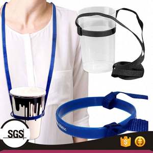 Promotional Customization Multipurpose Drinking Holder Lanyard RPET Polyester Lanyard Cup Holder for Events - Product Image 3