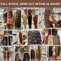 Extensions de cheveux synthétiques Julianna Kanekalon Futura Fiber Pack, postiches à enrouler avec pince à griffes et cordon de serrage, queues de cheval, vente en gros