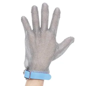 Gants résistants aux coupures Grade 5 Gants à une main en acier inoxydable 316L Modèles de dragonnes en caoutchouc durables anti-rayures et anti-abrasion