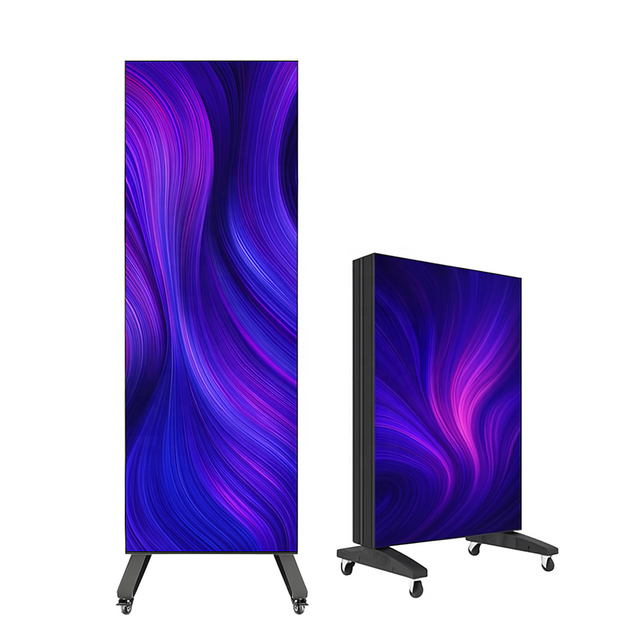 640*1920mm Portable Foldable Led Screen Banner Outdoor Indoor Digital Signage Vertical Led Display Screen Led Poster Display