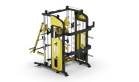 Máquina de entrenamiento multifuncional para uso doméstico, máquina Smith, Cable cruzado, estante de energía