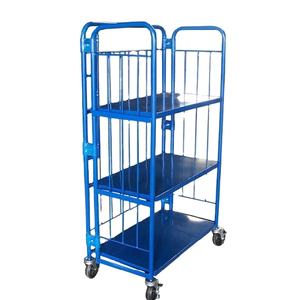 Opvouwbare Tafel <span class=keywords><strong>Trolley</strong></span> 4 Wiel <span class=keywords><strong>Trolley</strong></span> Opvouwbare Transport Logistiek Kar - Product Image 1