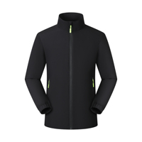 Vestes d'extérieur fines pour hommes personnalisées avec logo, broderie uniforme, couleur unie, légères, coupe-vent, OEM