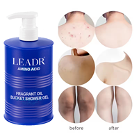 Savon liquide aux acides aminés organiques aux herbes avec marque privée et vitamine C gel douche hydratant à l'acide kojique pour hommes