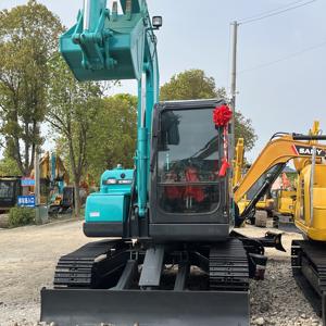Miniexcavadora usada Kobelco SK75 de 7 toneladas excavadoras de segunda mano SK35SR SK50SR SK55SR SK60 SK70SR en stock, el mayor proveedor de Shanghái - Product Image 2