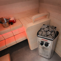 Chauffe-sauna Harvia 10-12 kW avec panneau de commande numérique pour utilisation en extérieur