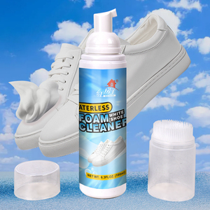 Brosse en <span class=keywords><strong>plastique</strong></span> personnalisée en usine, liquide de nettoyage pour <span class=keywords><strong>chaussures</strong></span> blanches, mousse nettoyante pour baskets - Product Image 5