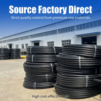 Tuyau d'eau HDPE résistant à haute pression et durable DN250 PN10 SDR17 avec des matériaux 100% vierges pour usage industriel
