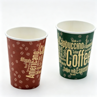 Gobelet en papier compostable personnalisable, imperméable, à paroi simple, de qualité alimentaire, pour café, taille personnalisée, logo, motif, jetable pour restaurant