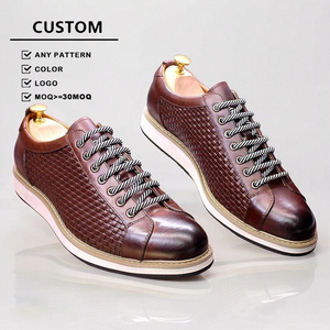 Zapatos de Cuero Vacuno de Primera Capa, Estilo Moderno, Zapatos Casuales para Hombre, Zapatos para Caminar, Clásicos Italianos - Product Image 1