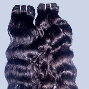 Extensions de cheveux brésiliens vierges Remy les plus vendues 2026, 100g, double trame machine, toutes couleurs, adaptées aux cheveux humains naturels permés - Product Image 1
