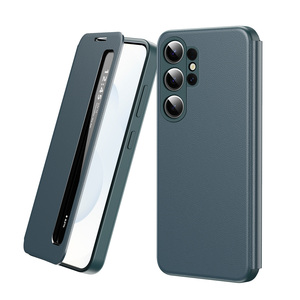 Coque de téléphone <span class=keywords><strong>antichoc</strong></span> à protection intégrale en TPU+PC avec fenêtre latérale intelligente pour S22/23/24/25 Ultra - Product Image 4