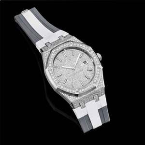 Nouvelle Arrivée <span class=keywords><strong>Montre</strong></span> Hip Hop en Argent 925 et Moissanite, Automatique Mécanique, Sertie de Pierres, pour Hommes, Style Streetwear, Cadeau pour Fête - Product Image 6
