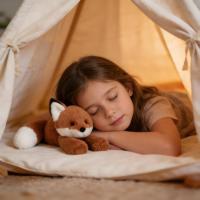 Peluche Jelly Catt Smudge Fox, couette Smudge Fox, animaux en peluche de haute qualité, jouet doux, poupée animaux de la forêt, idéal pour un cadeau d'anniversaire
