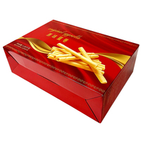 Caja con Asa, Caja de Cartón Corrugado de Color, Caja de Embalaje con Asa Adhesiva Ecológica, Caja de Cartón para Alimentos Personalizada