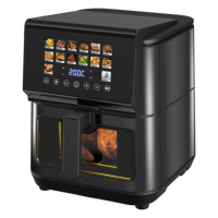 Friteuse à air numérique intelligente en acier inoxydable 9L, prix de gros, directement de l'usine, four de cuisine électrique à marque privée