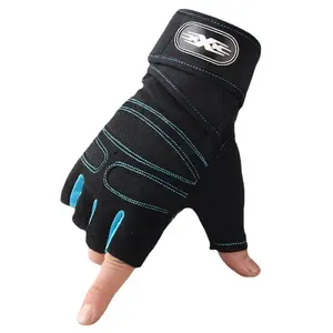 Chinese Factory Manufacturer Wholesale Short Finger Bike gym Gloves Outdoor Road Cycling Bicycle Biking Riding Sports Gloves