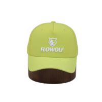 Casquette de sport respirante 5 panneaux sur mesure avec trous perforés, sangle en spandex et visière sandwich, confortable pour la course à pied