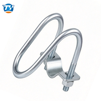 Collier de serrage croisé double en U, stock usine, multi-tailles, pour structure en acier, connexion de tubes ronds