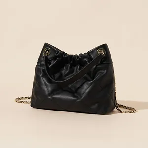 Bolso de Mano Personalizado para Mujer, Tipo Satchel, de Cuero Genuino, Bolso Tote, Impermeable, de Color Sólido, con Correa para el Hombro - Product Image 3