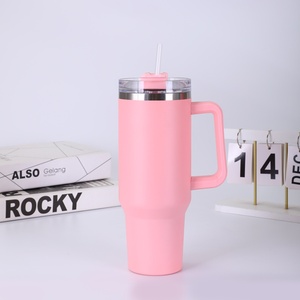 Vaso Térmico de Acero Inoxidable con Asa, Botella de Agua Portátil de Gran Capacidad para Exteriores, Vaso Stanley de 40 oz - Product Image 6