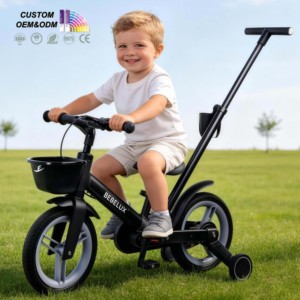 Vélo d'équilibre multifonctionnel 5 en 1 pour bébé, 12 pouces, multi-modes, réglable, avec barre de poussée parentale - Product Image 1
