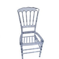 Chaise Chiavari en acrylique transparente avec dossier en treillis diamant, empilable, pour salle à manger, banquet, mariage, hôtel, événement