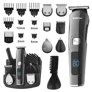 KooFex Top Quality Customized Logo IPX 6 Washable Grooming Kit for Men Trimming Hair Machine Portable Beard Shaver
