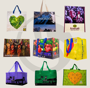 Sac de courses en polypropylène laminé, grand format, réutilisable, imperméable, avec poignées, pour charges lourdes, sac non tissé pour l'épicerie, fabriqué par un fabricant de polypropylène - Product Image 6