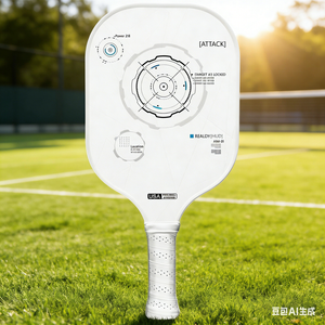 Pala de Pickleball Portátil Gen 3 TFP 2.0 sin Bordes, con Núcleo de Panal de Abeja de Fibra de Carbono T700 Termoformado, Totalmente Encapsulado, de 16 mm, Aprobada por la USAPA - Product Image 1