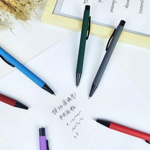 Matte Advertising Promotional <b>Pens</b> Wholesale Sports <b>Ballpoint</b> <b>Pens</b> Custom Logo Manufacturing 1.0mm Metal Blue/Black Ink USA - Product Image 3