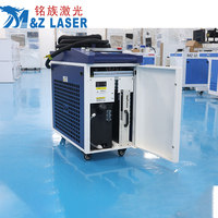 Machine de soudage au laser à fibre portative de 1500 W, refroidie par eau, soudeuse au laser 4 en 1 pour la réparation des métaux