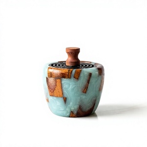 Brûleur de Résine de Bois de Santal Artisanal de Luxe, Mabkhara Arabe Élégante pour la Parfumerie Religieuse et la Collection de Cadeaux - Product Image 1