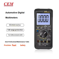 Multímetro Profesional para Mantenimiento Automotriz CEM AT-9995, Analizador Digital de Motor para Diagnóstico Eléctrico