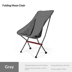 Silla Plegable de Aleación de Aluminio Ultraligera para Exteriores, Silla Portátil con Respaldo para Jardín, Playa, Ocio, Pesca y Barbacoa - Product Image 6