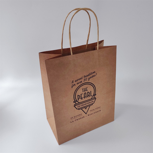 <span class=keywords><strong>KM</strong></span> Custom Retail Papel Kraft Compras Ropa Compras Bolsa de regalo Mango de lujo Mini embalaje - Product Image 4
