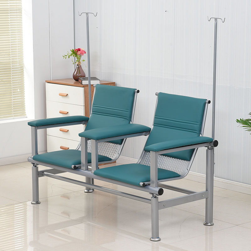 Biplace avec accoudoirs en cuir (vert)