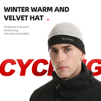 Gorro de invierno unisex, gorro grueso de color sólido, gorro de reloj suave y cálido, gorros a prueba de viento