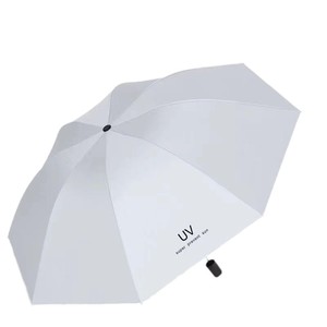 Parapluie pliant manuel à <span class=keywords><strong>prix</strong></span> d'usine, logo personnalisé pas cher, revêtement UV noir, imperméable, parapluie de <span class=keywords><strong>voyage</strong></span> à 3 plis, vente en gros - Product Image 6
