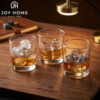 Verres à whisky transparents personnalisables avec logo, vente en gros usine, verres à whisky transparents de 300 ml pour bourbon, rhum, whisky à la mode, idéaux pour les cadeaux