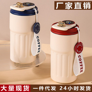 Smart Temperature Display Coffee <b>Mug</b> 316 Stainless Steel Double Wall Insulated Portable <b>Large</b> Capacity Thermos Cup - Product Image 4