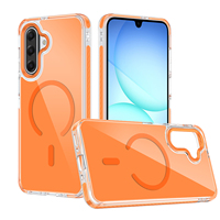 Étui magnétique coloré IVYMAX, protection intégrale en TPU, antichoc, charge sans fil, pour téléphone portable Samsung Galaxy A17