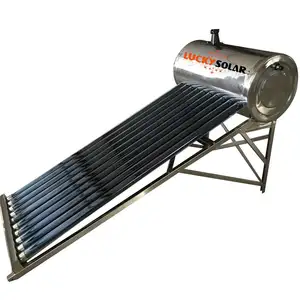 Calentador de agua solar de baja presión del calentador de agua de la aleación de aluminio que lleva los tubos de vacío Calentad