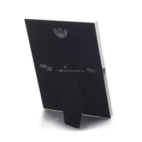 Cadre photo personnalisé en métal argenté avec dos en velours 4x6 5x7 pour la décoration intérieure