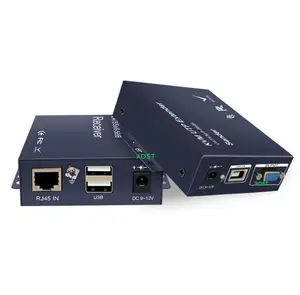 KVM 고품질 VGA 익스텐더 200 미터 VGA 네트워크 케이블 송신기 HD 오디오 및 비디오 네트워크 송신기 1080P